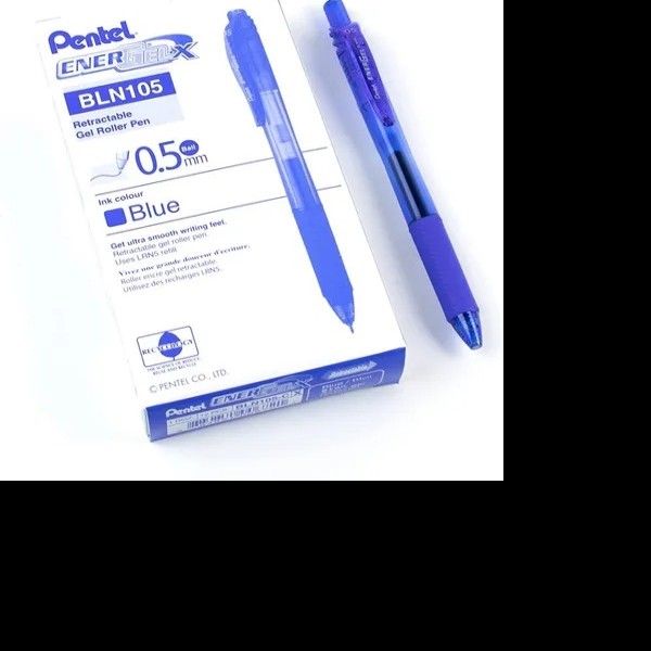 BOLIGRAFO GEL ENERGEL BLN105C PENTEL 0.5MM RT AZUL 12576